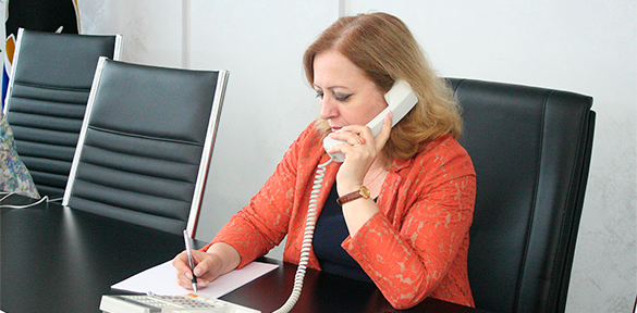 «Прямая телефонная линия  председателя ТИК города Сургута с жителями города»