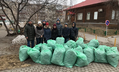 Молодёжная избирательная комиссия при территориальной избирательной комиссии  города Сургута провела субботник